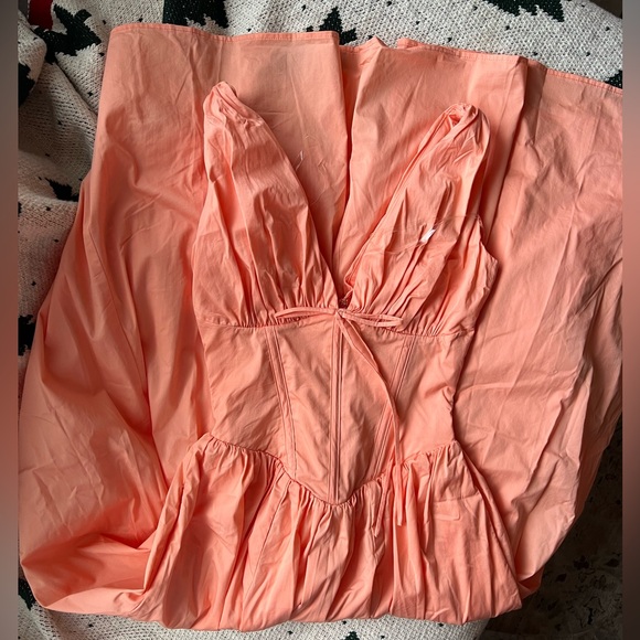 House of CB EMMELINA SORBET COTTON CORSET SUNDRESS - Picture 4 of 6